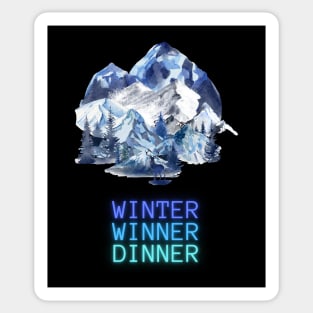 WINTER WINNER DINNER Sticker